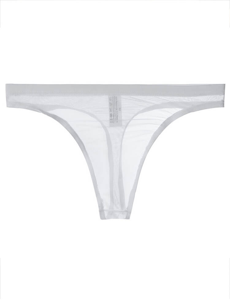 Men's Sexy Ultra-Thin Mesh Transparent Thong