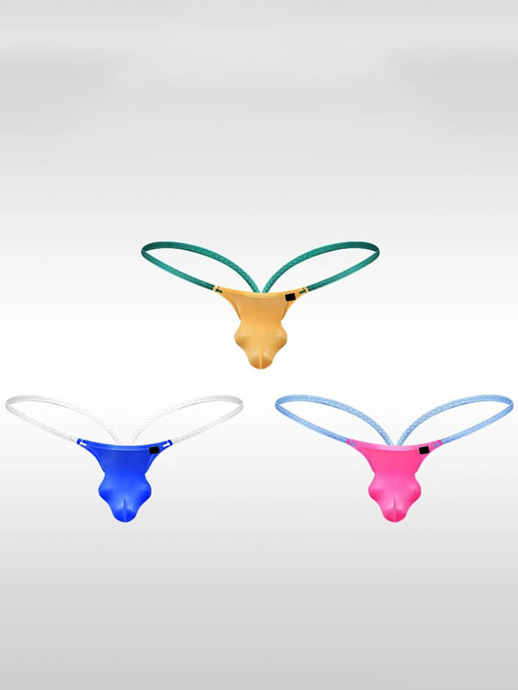 Men's Sexy U-Bulge Pouch Color-Block Jockstrap