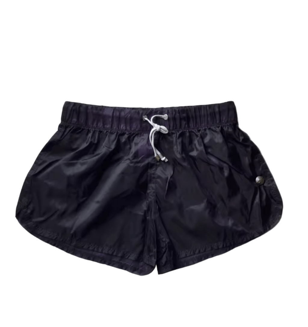 Dog & Master Low Waist Translucent Shorts Deep Purple