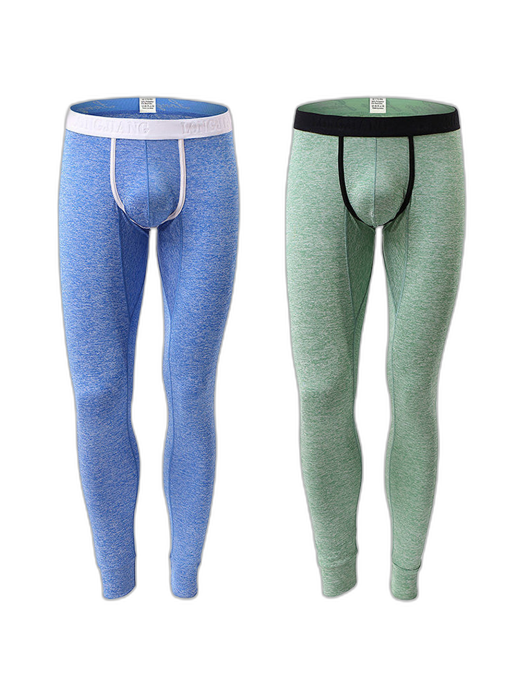 Men's U-Convex Pouch Sexy Base Layer Warm Pants Sleep Pants