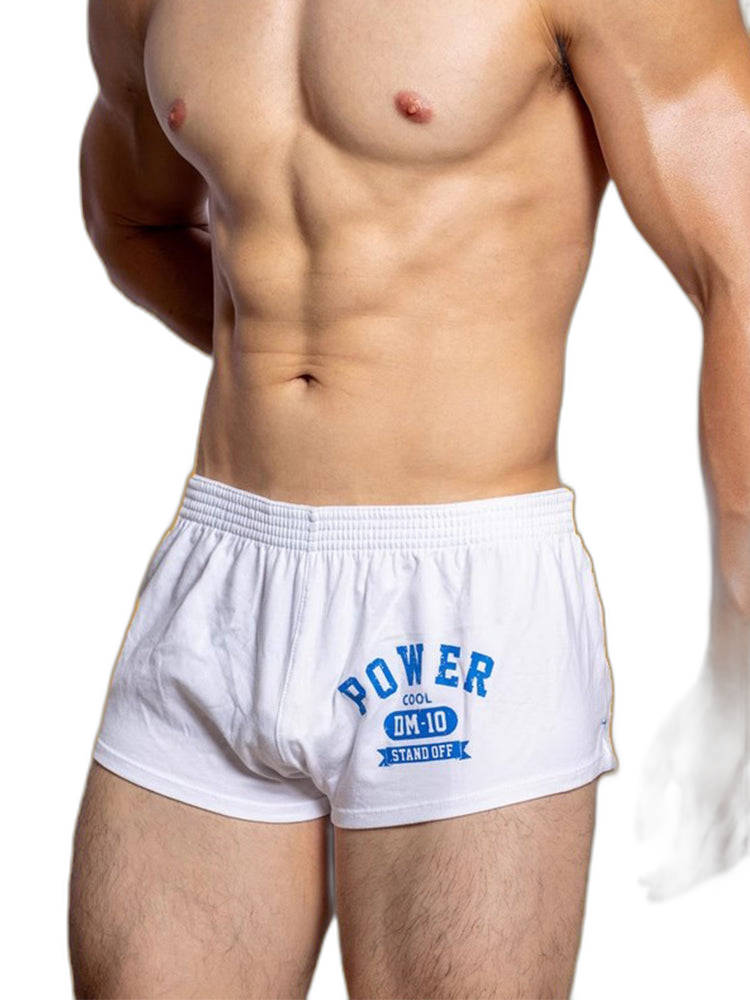 2-pack Men's DM Printed Lettering Low Waist Sexy Cotton Boxer Shorts