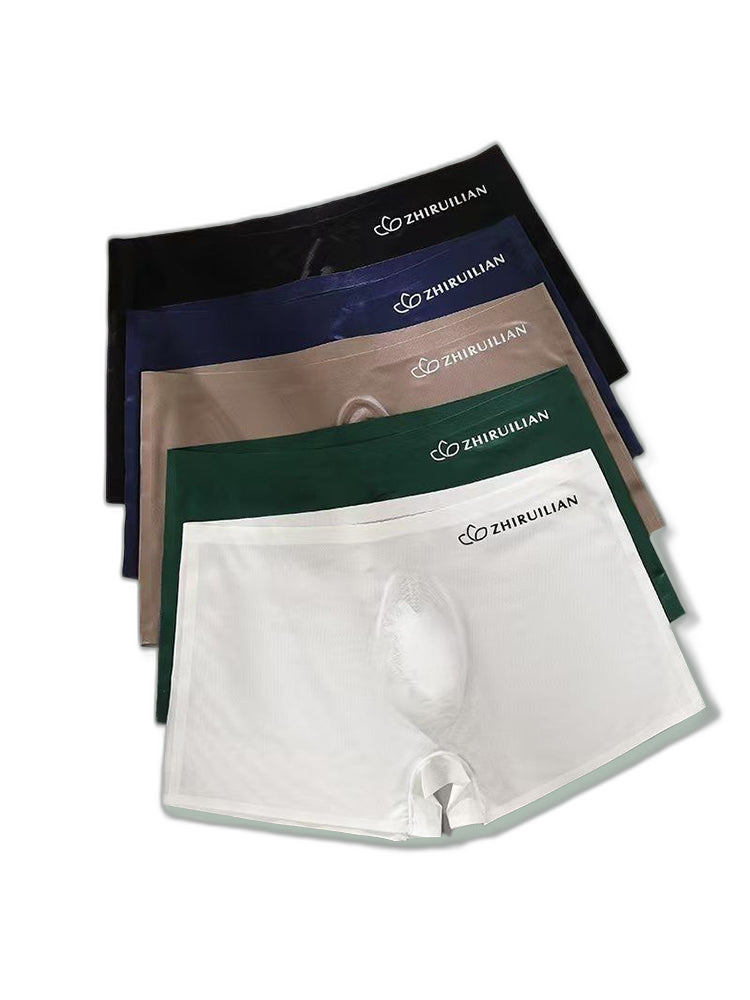 2-pack Men's Translucent Seamless 3D Pocket Trunks