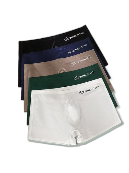 2-pack Men's Translucent Seamless 3D Pocket Trunks