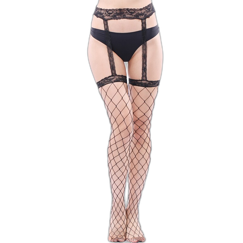 Lace Thigh High Stockings + Suspender Garter Belt