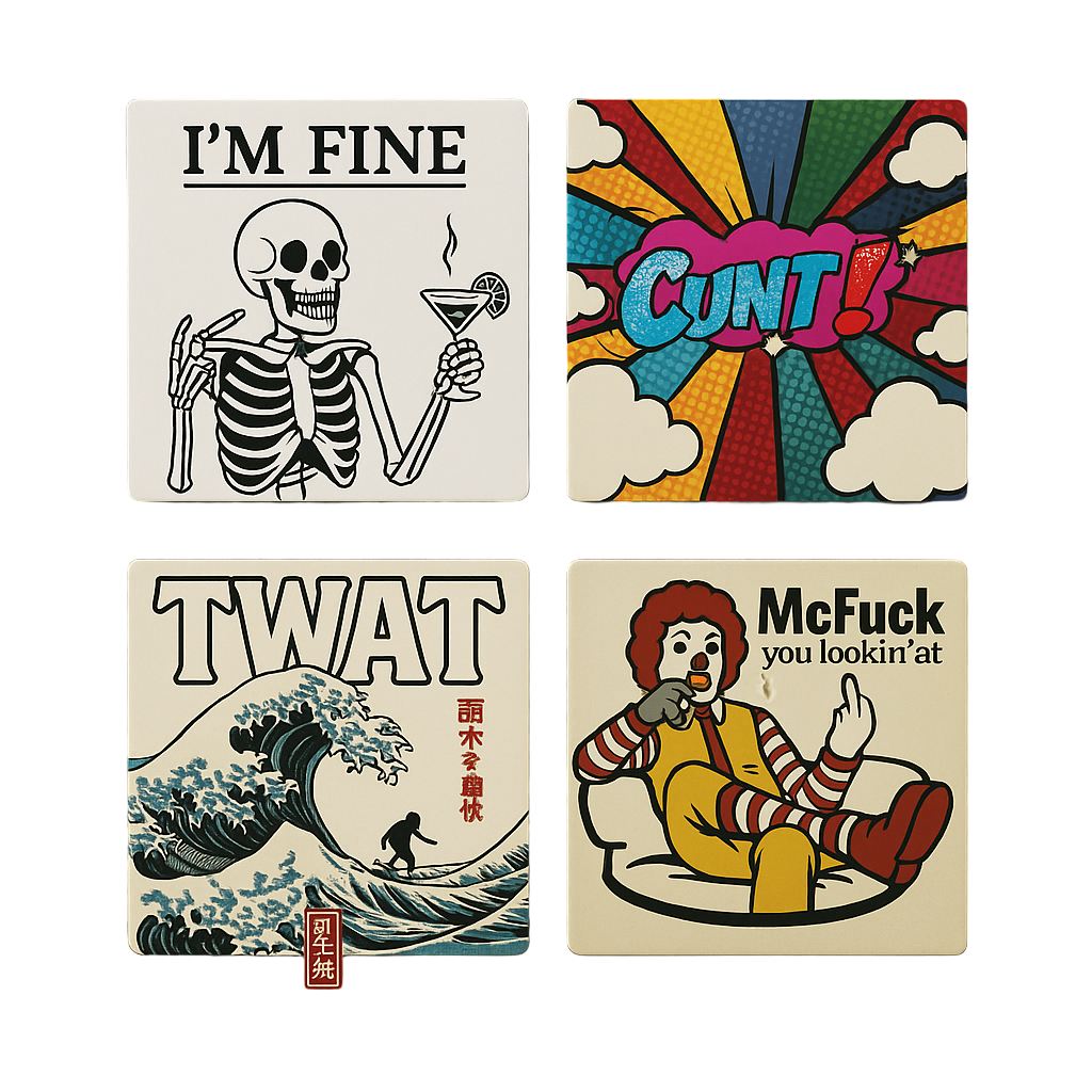 I Fucking Hate people (Cat)  | Mischievous Magnet | 5cm x 5cm image 1