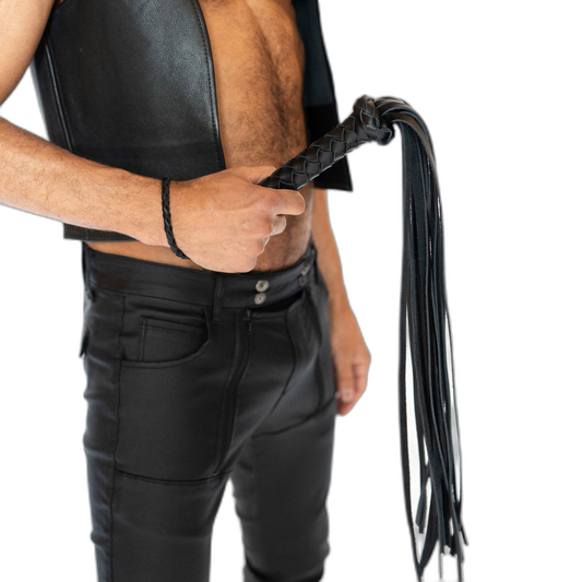 ruff GEAR Leather Queen Flogger 28 Inch