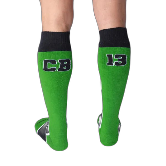 Cell Block 13 Take Down Knee High Socks | Green