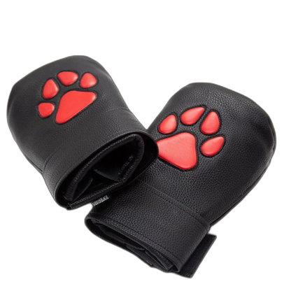 Leather Puppy Paw Mittens