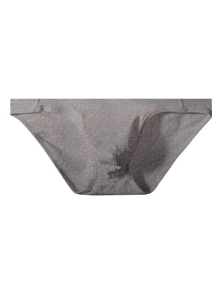Men's Solid-Color Low-Rise Butt-Lifting Cotton Briefs