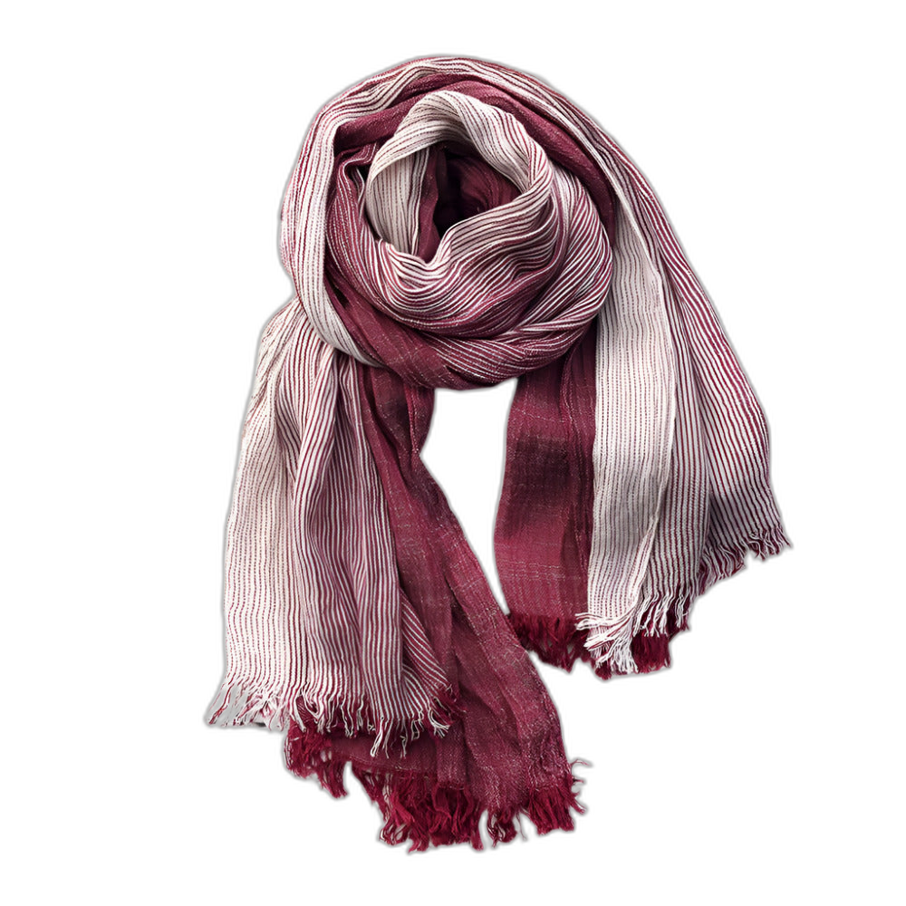 Duo-Tone Weave Cotton Pashmina Scarf