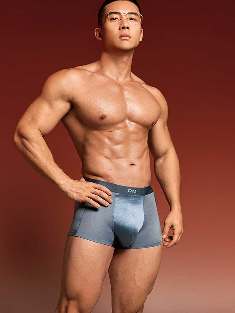 Men's Sexy U-Convex Pouch Mesh Cooling Trunks