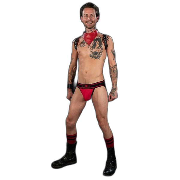 Mr.S Leather Bold Colour Jock Strap Red
