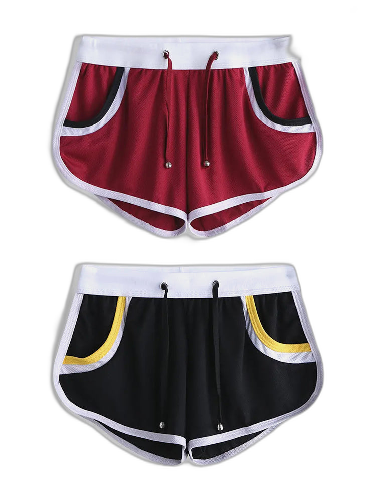 2 Pack Drawstring Leisure Men's Loose Boxer Shorts