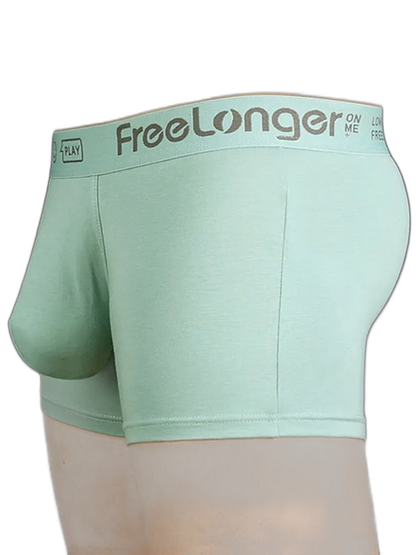FreeLonger Men’s Soft Cotton Big Pouch Trunks