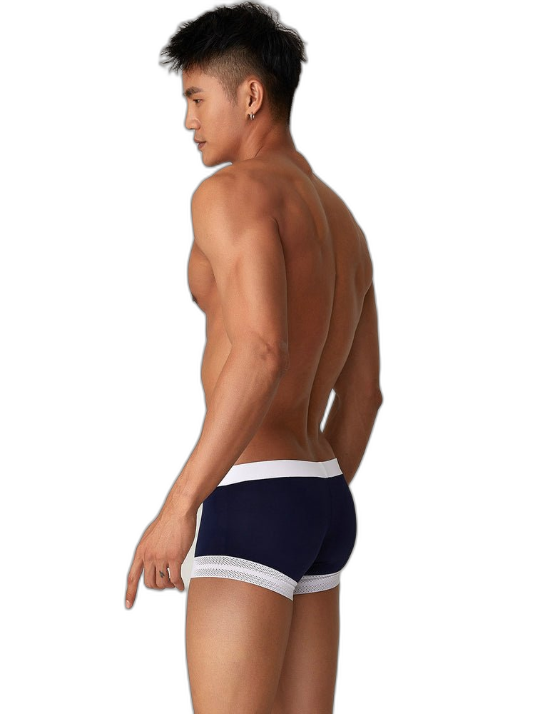 2 Pack Men's Ice Silk Lace Cuff Trunks