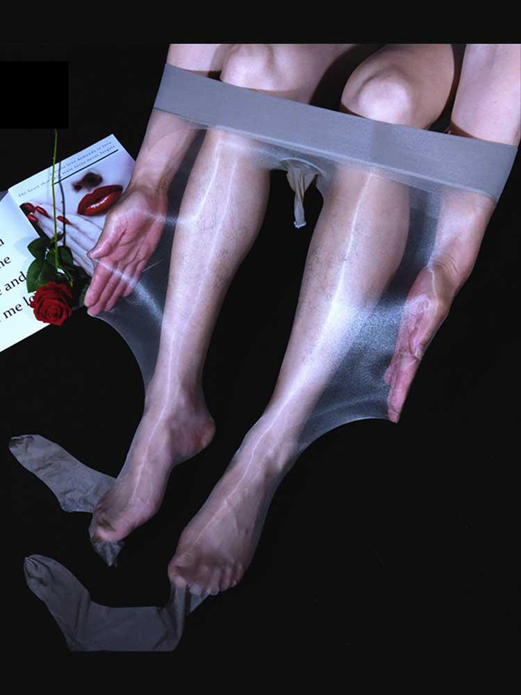 Men's Aurora Glossy 1D Ultra-Thin Sexy Stockings