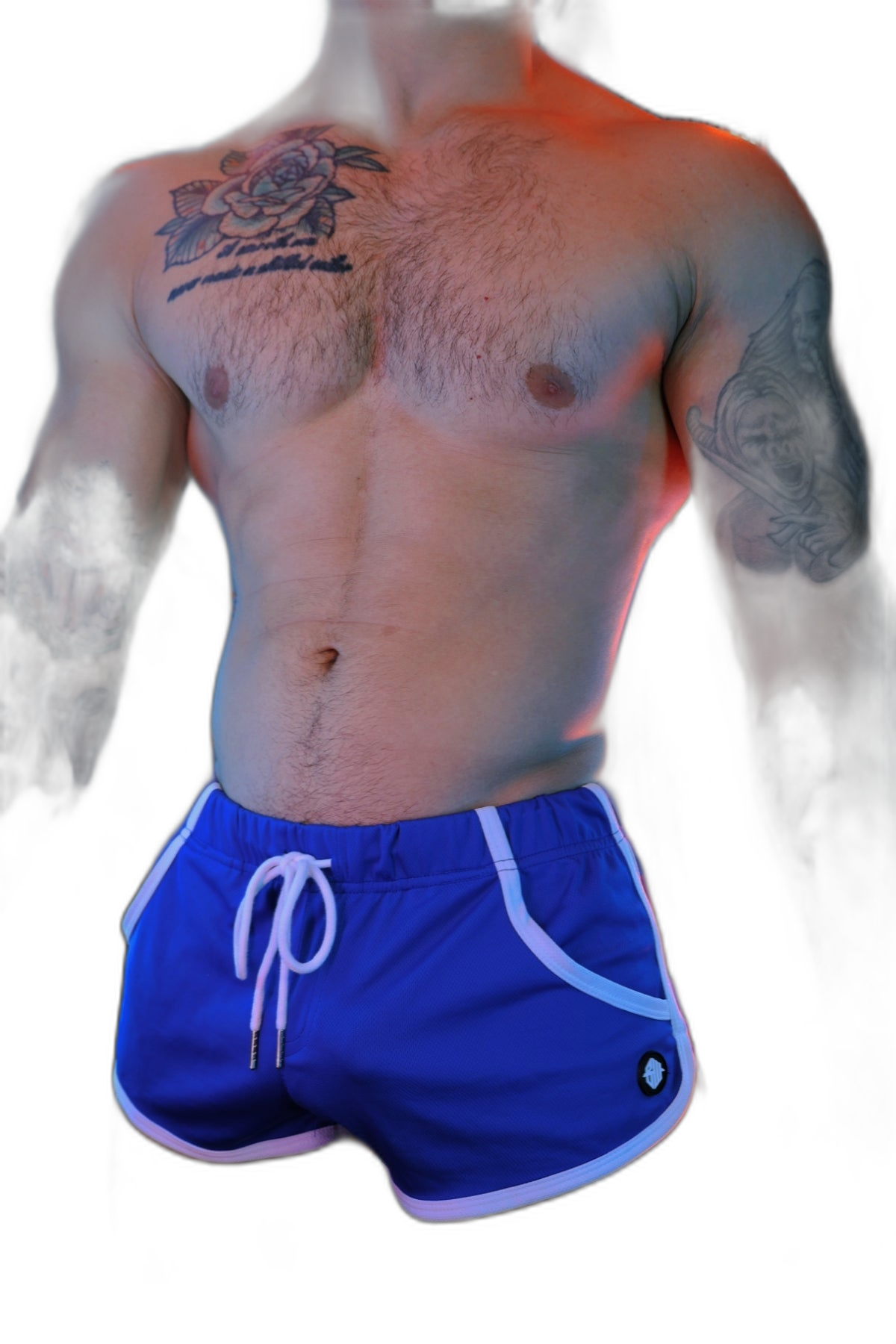 Breedwell Retro Remix Shorts Blue