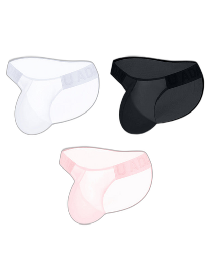 3 Pack Sexy Sheer Low-Rise Men's Bikini