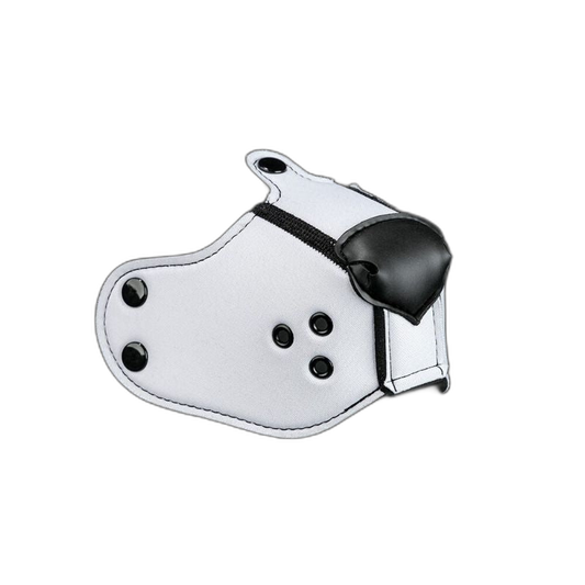 Mr S Leather NEOPRENE Puppy K9 Muzzle | White