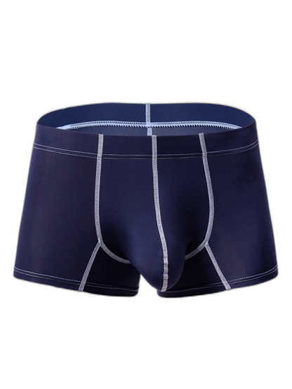 3 Pack Men's Large Pouch Contrast Binding Trunks