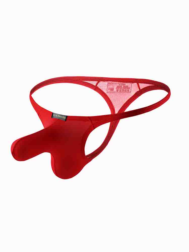 Men's Low Waist Ice Silk Elephant Trunk Thong