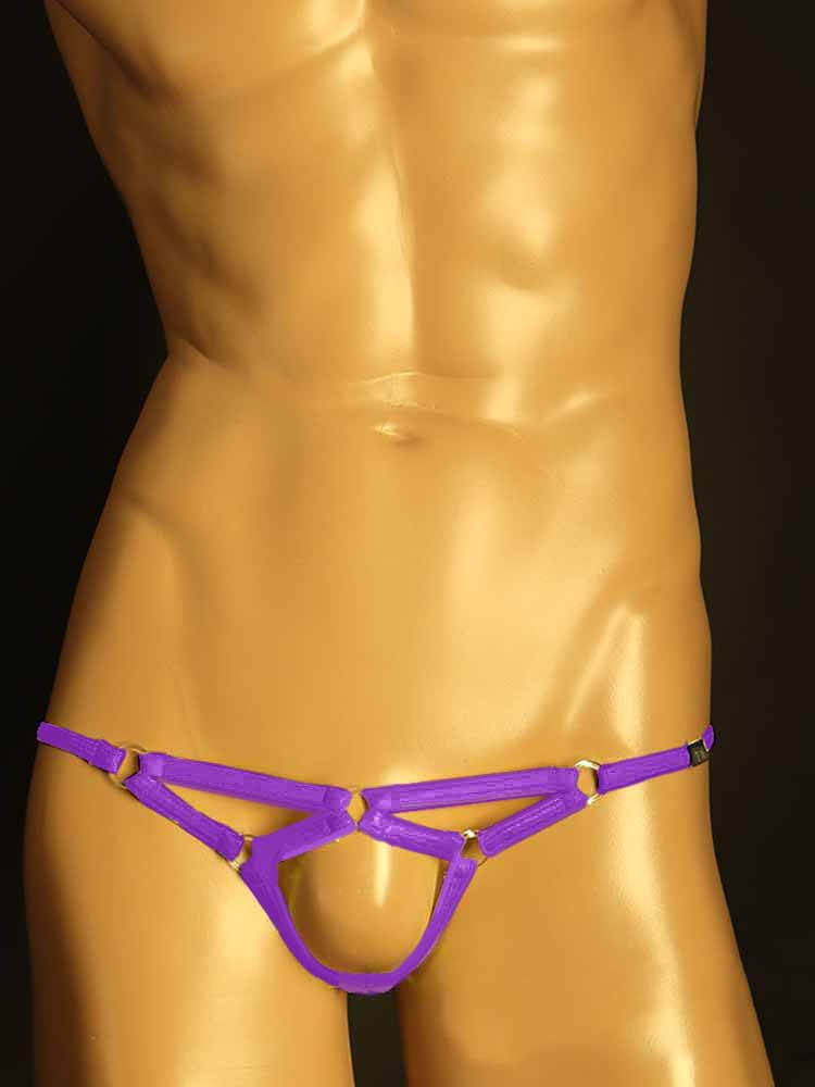 Men's Hollow Bondage Strap Design String Thong