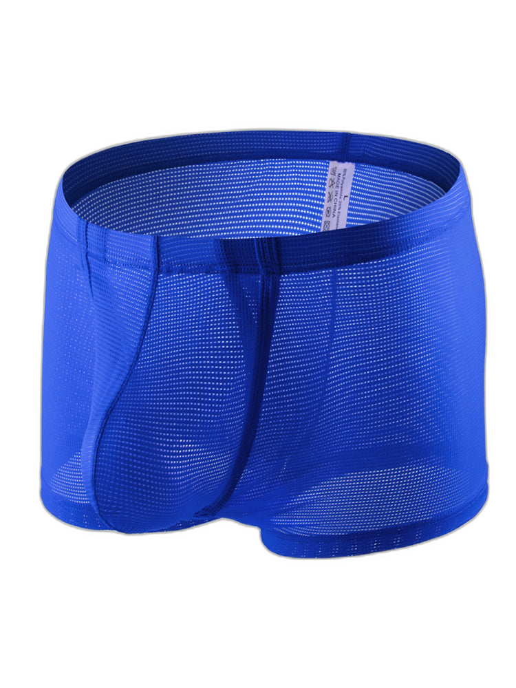 Men's Big Pouch U-convex Trunks with Fly