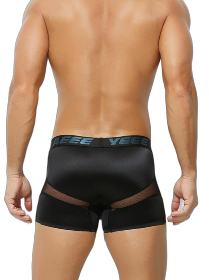 2 Pack Men's Workout Anti-Chafing Quick-Dry & Breathable Mesh Stretch Boxer Briefs
