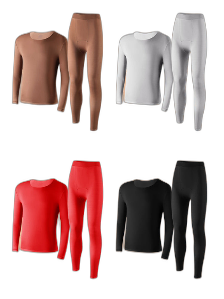 Men's Skin-Friendly Ultra-Thin High-Elastic Anti-Static Thermal Base Layer Tops & Bottoms