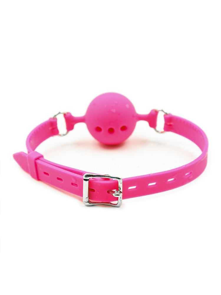 Silicone Three-Hole Port Ball Gag