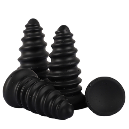 Milo - Ribbed Butt Plug - Soft Anal Dilator - Huge Anal Toy - Anal Sex Toy