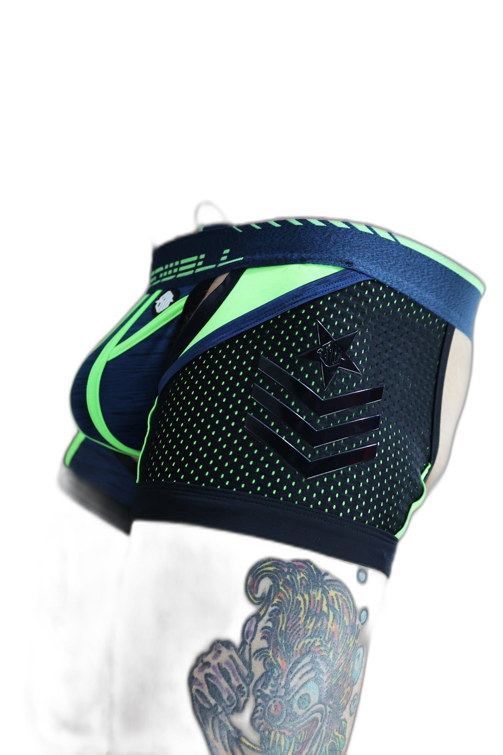 Breedwell Cockpit Chap Jock Neon Green