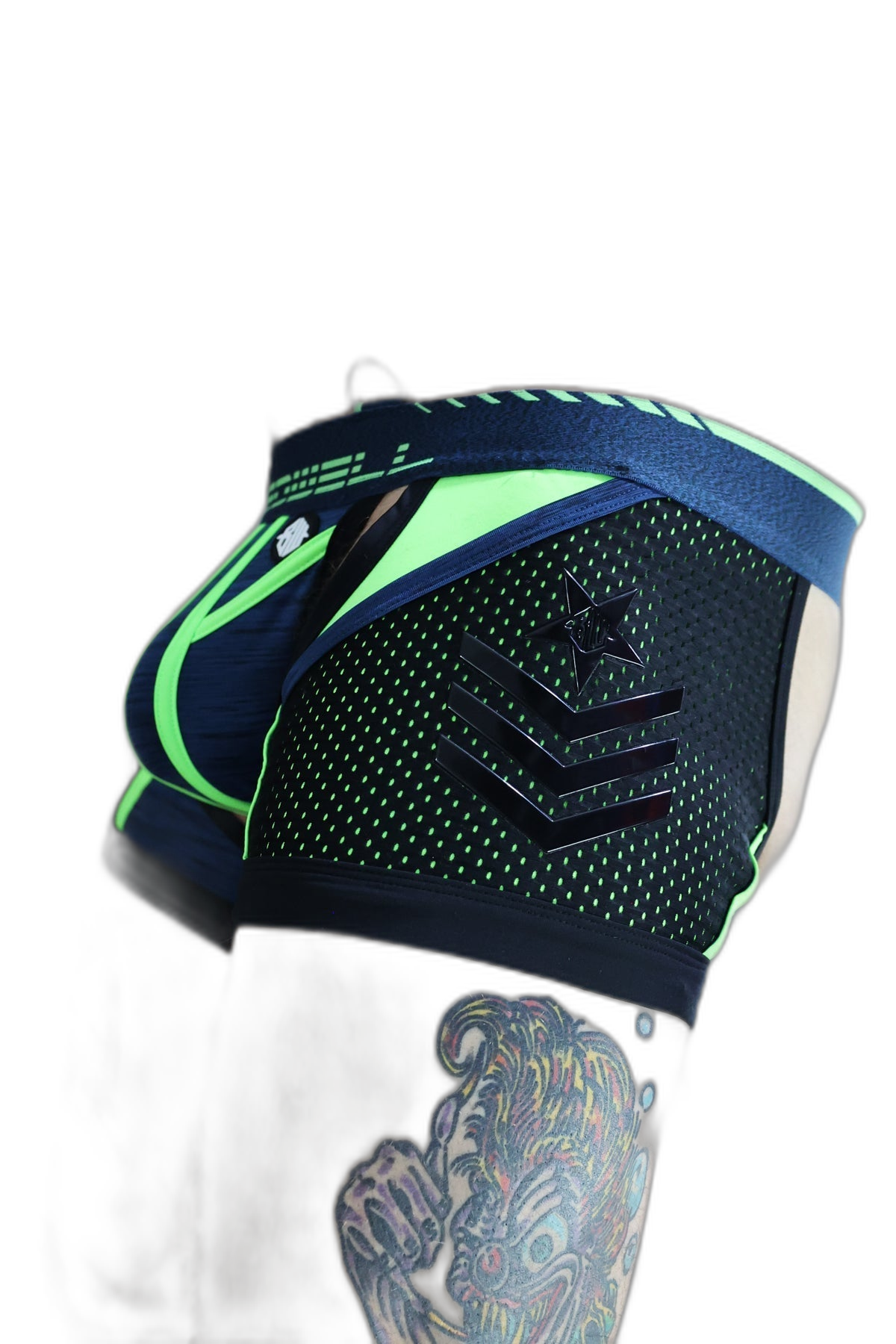 Breedwell Cockpit Chap Jock Neon Green