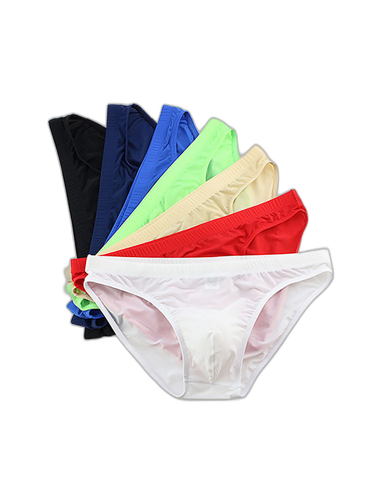 3 Pack Translucent U Convex Pouch Bikini For Men