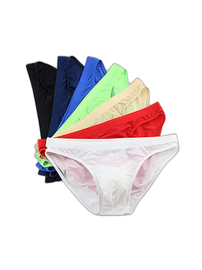3 Pack Translucent U Convex Pouch Bikini For Men