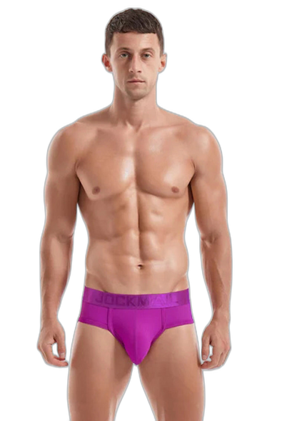 Men's Solid Color Mesh Breathable Sports Fitness Briefs