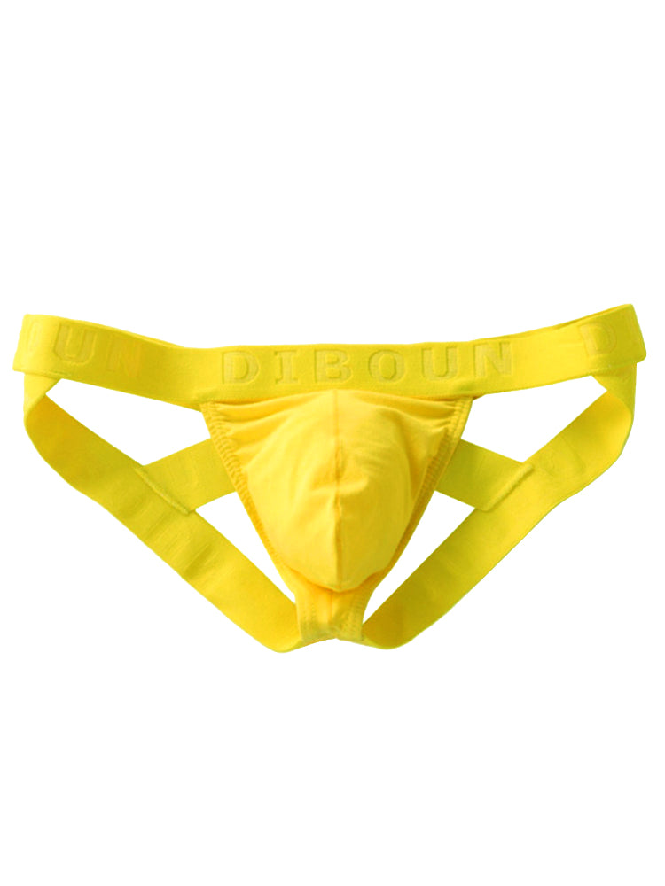 Cotton U Bulge Pouch Double Jockstrap