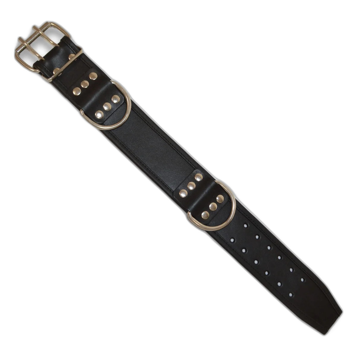 Prowler RED Leather Collar Black