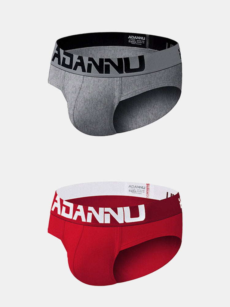 2 Pack Cotton 3D Large Pouch Men's Underwear