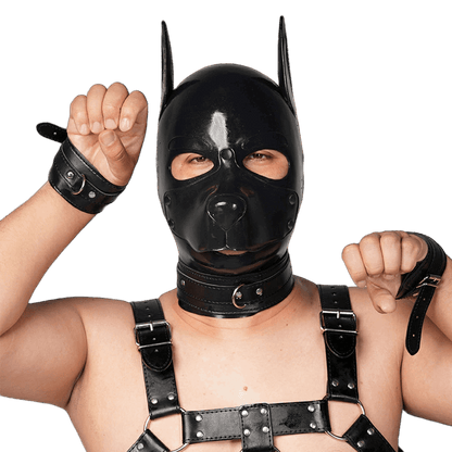 Furrjoi Silicone Pup Hood Black
