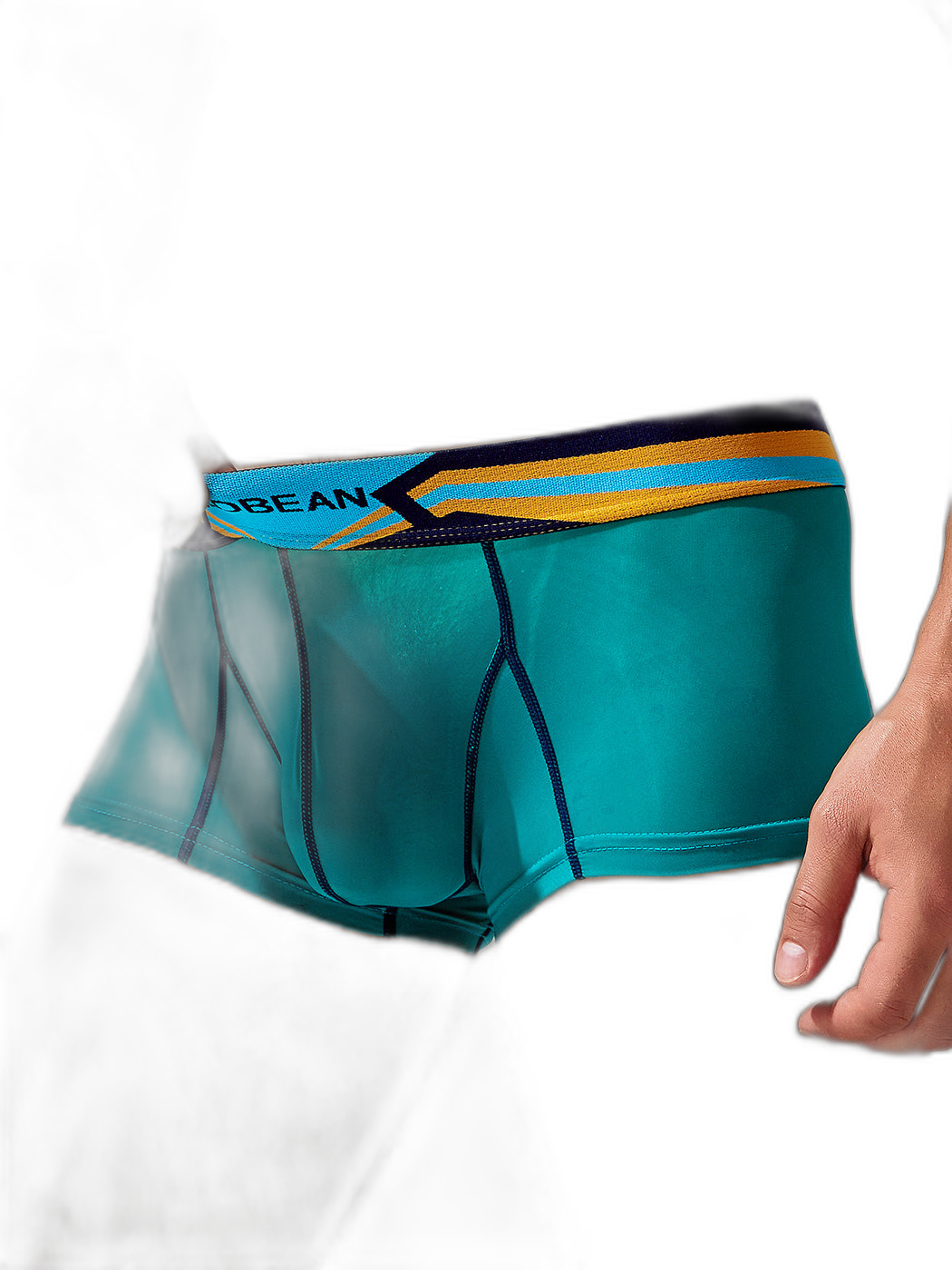 Men's Sport Splicing Lines Trunks