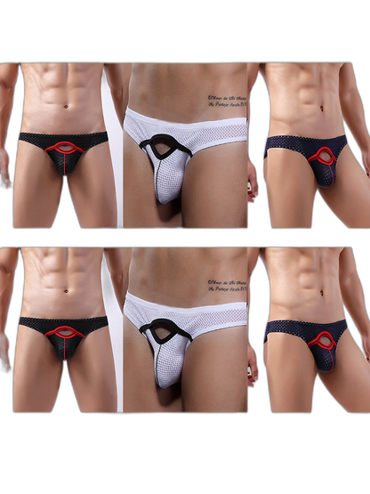 6 Pack Men’s Sexy Hollow Out Bikinis