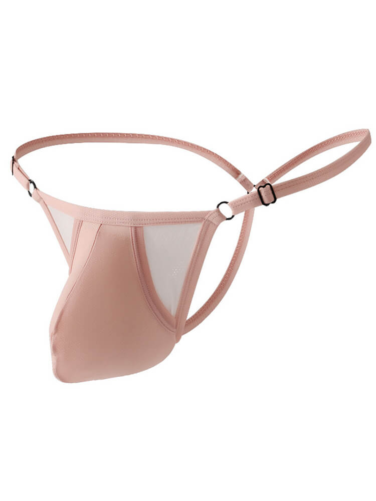 Men's Sexy Adjustable Thin-Strap Ice Silk Thong