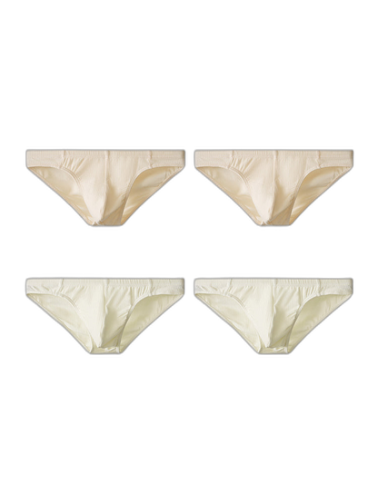 4 Pack Men's Organic Cotton Stretch Fit Workout Ready Briefs