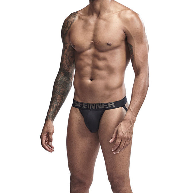 Cotton Sexy Low-waist Thongs Men's Underwear