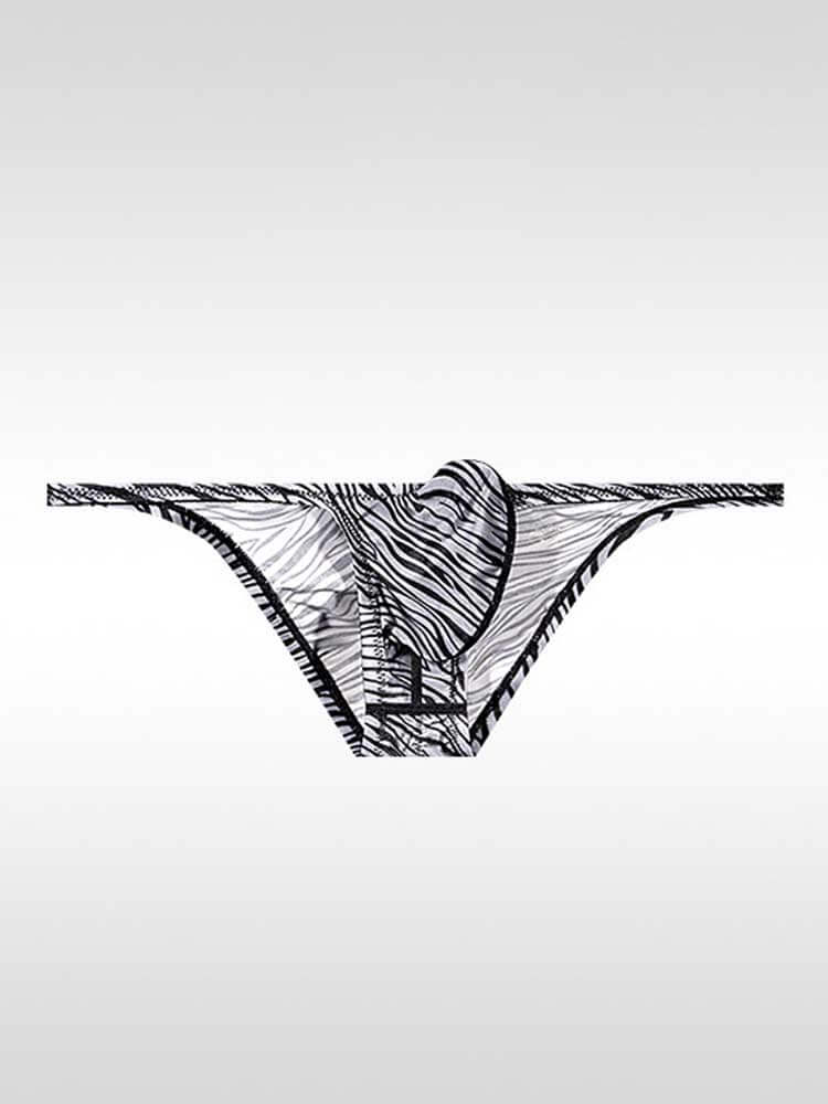 Men's Sexy Tight Contoured-Pouch Animal-Print Briefs