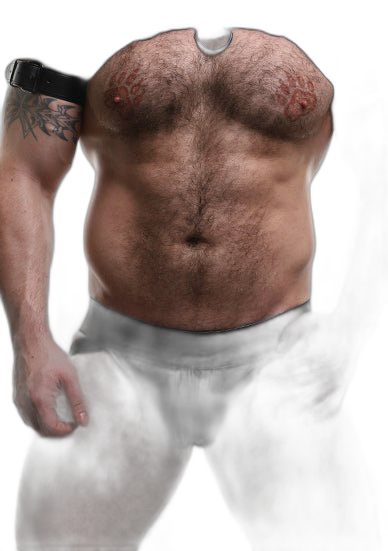 ruff GEAR Double Tone Leather Zip Jockstrap Black