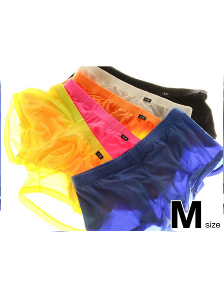 Men's Fashion Sexy Solid Color Low Rise Trunks