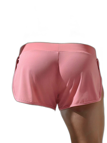 Men's Breathable Mesh Boxer Shorts With Separate Pouch