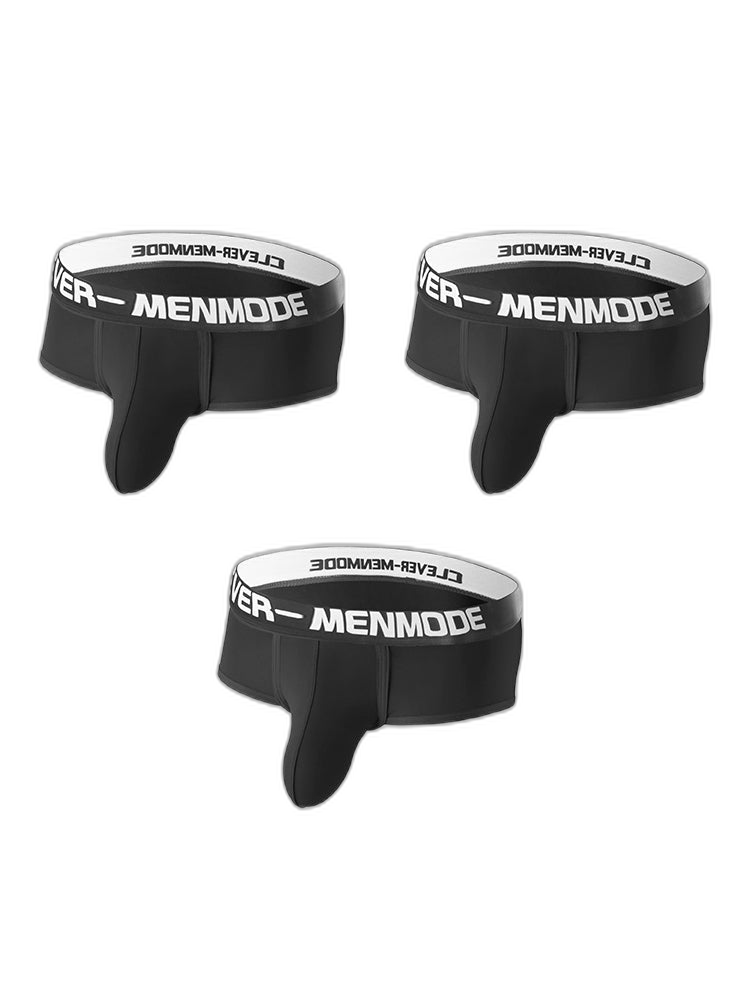 3 Pack Men's Sexy Ultra-Thin Supportive Pouch Breathable Stretch Fit Trunks